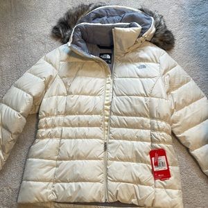 Brand new with tags cream Northface coat